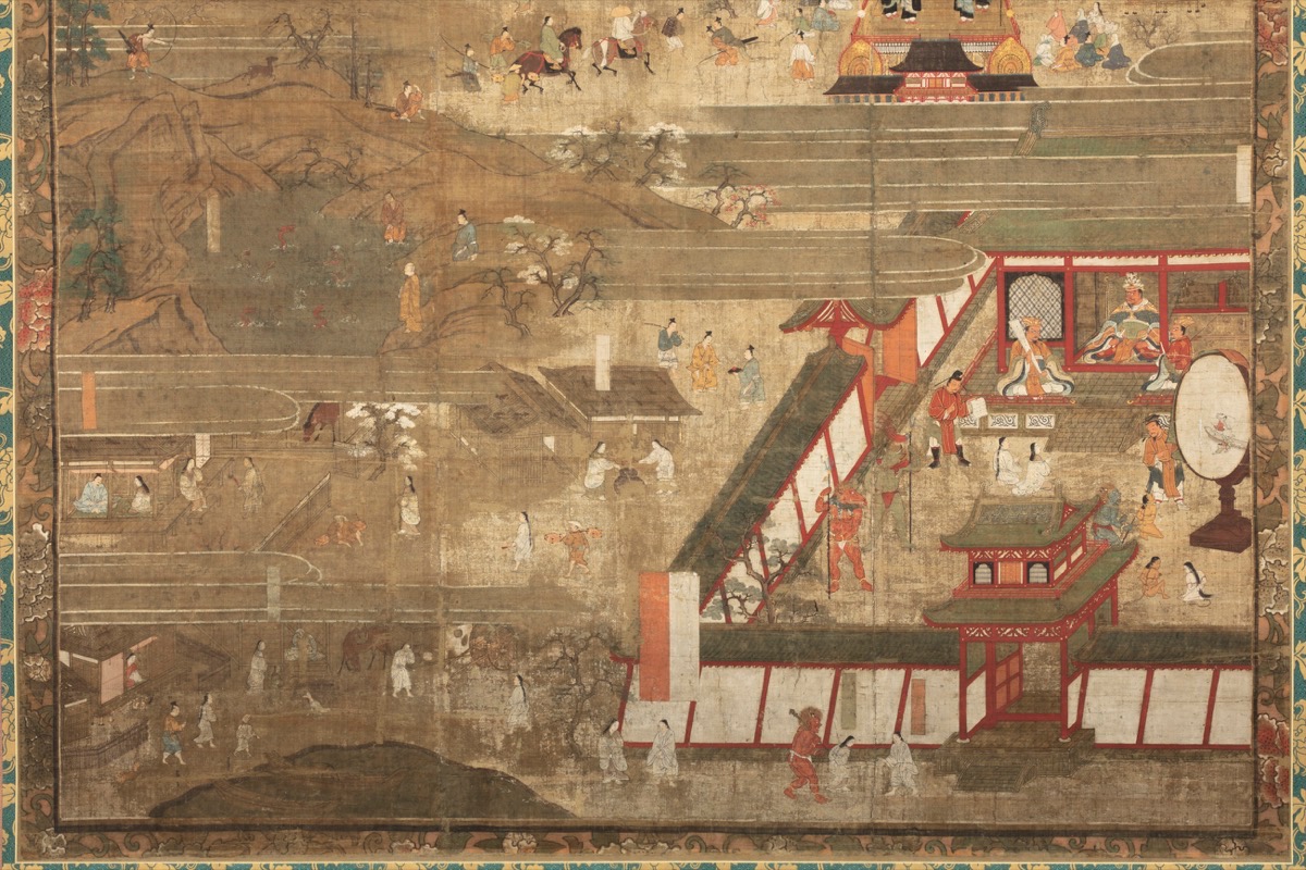 写真07：白杖童子縁起・当願暮当之縁起　部分