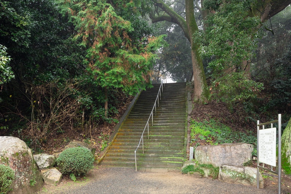 写真05：本堂に至る下部石段